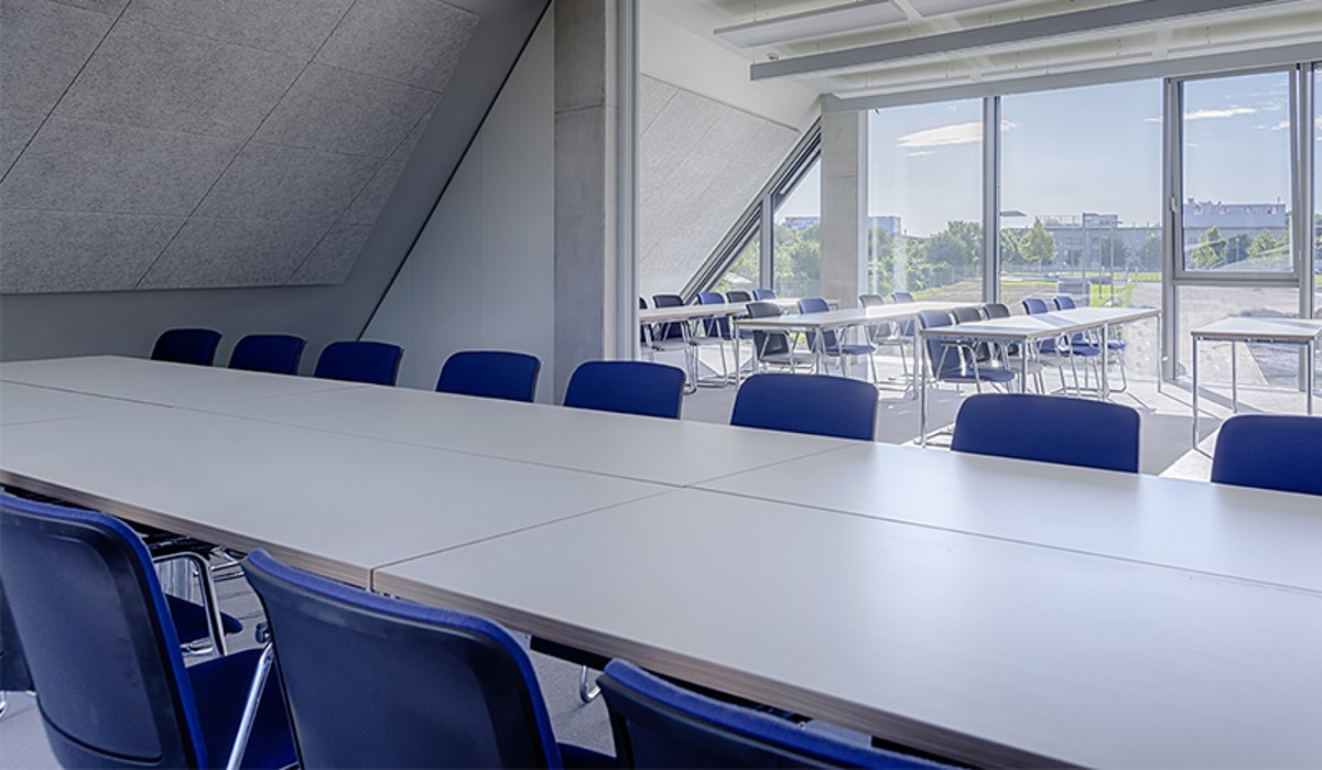 Seminar room at the HAHN+KOLB Academy Seminar room at the HAHN+KOLB Academy