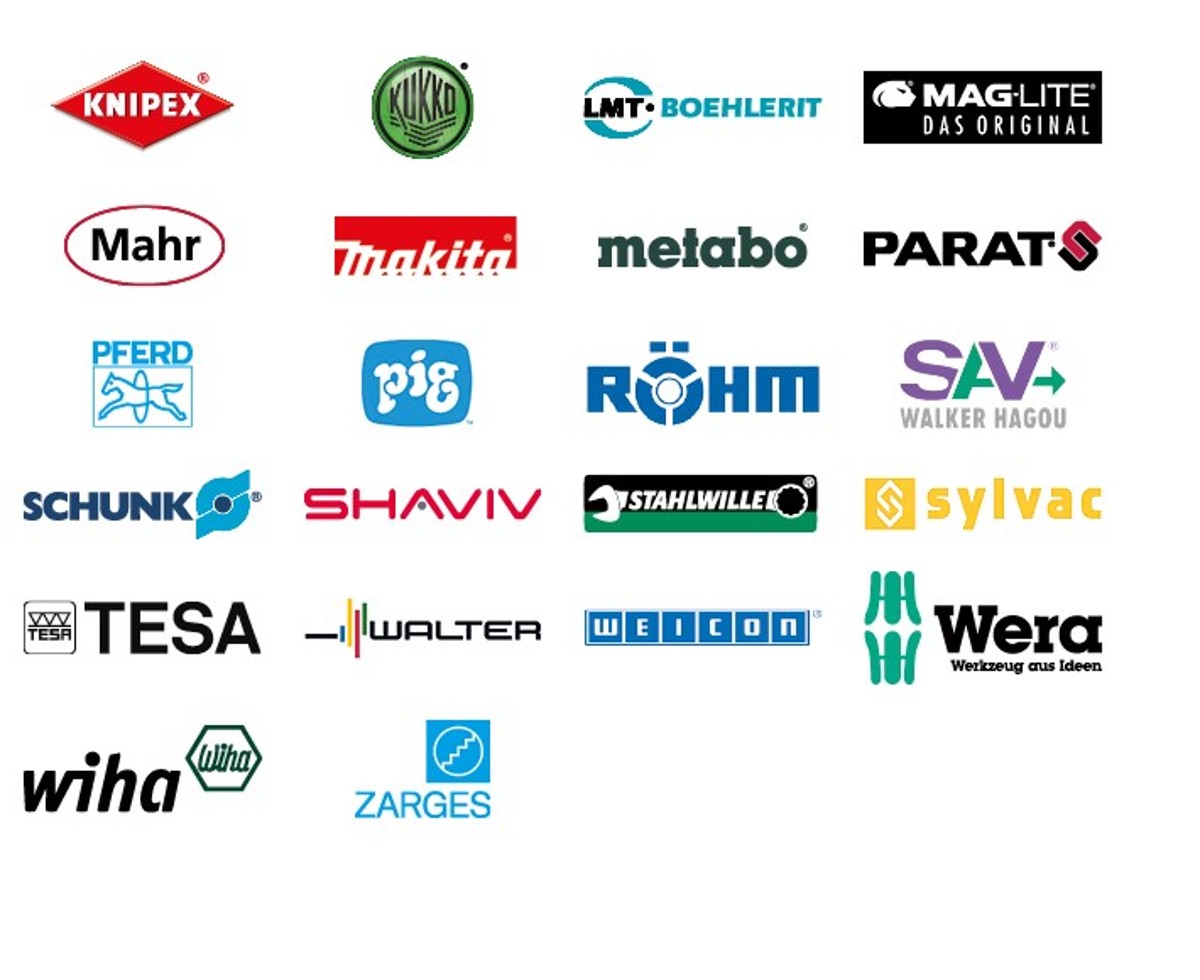 Supplier brands available from HAHN+KOLB Supplier brands available from HAHN+KOLB