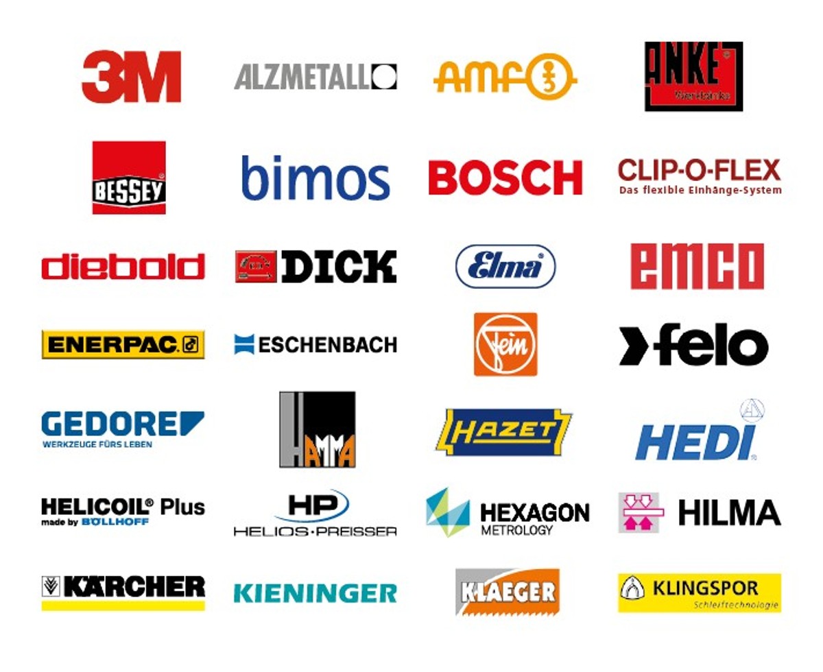 Manufacturer brands available from HAHN+KOLB Manufacturer brands available from HAHN+KOLB